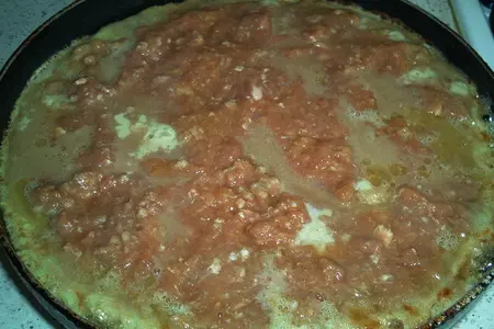 Снова вкусное кюкю (кюкю  с  мясом): шаг 3