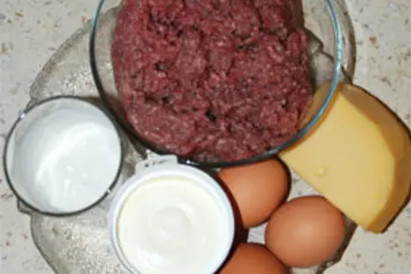 Сырный фасирт (мясной рулет с сыром): шаг 1