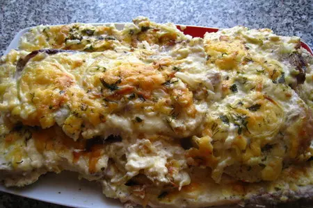 Белуга запеченная под сырной корочкой: шаг 4