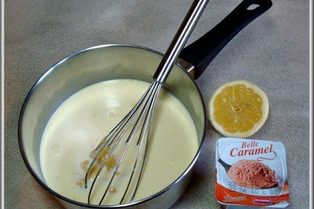 Крем-брюле с мягким апельсиновым шоколадом. кокосовое печенье с вишней.: шаг 4