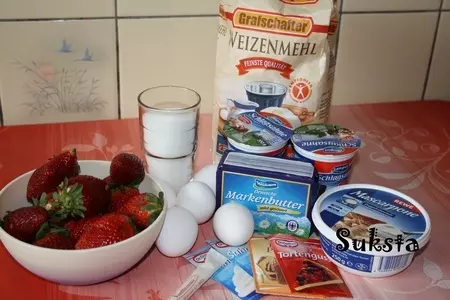 Пироженное клубничное: шаг 1