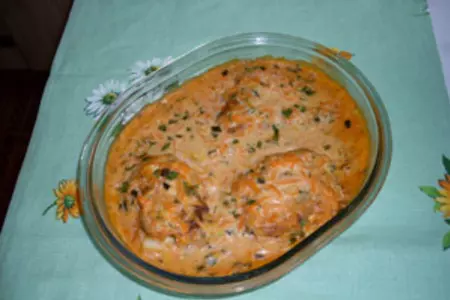 Морской окунь в розовом соусе: шаг 7