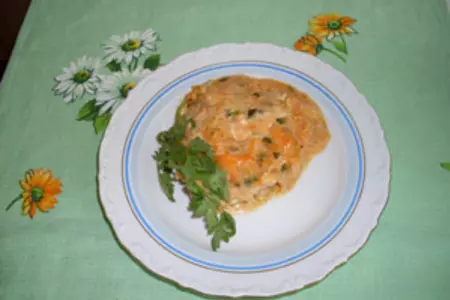 Морской окунь в розовом соусе: шаг 8