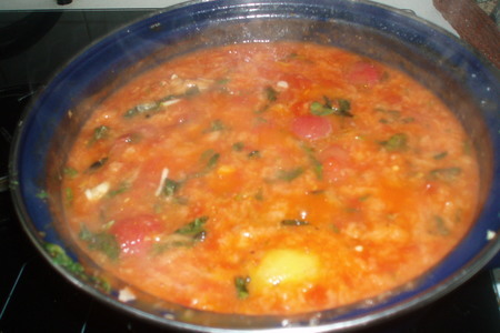 Pappa al pomodoro(суп томатный с хлебом): шаг 5