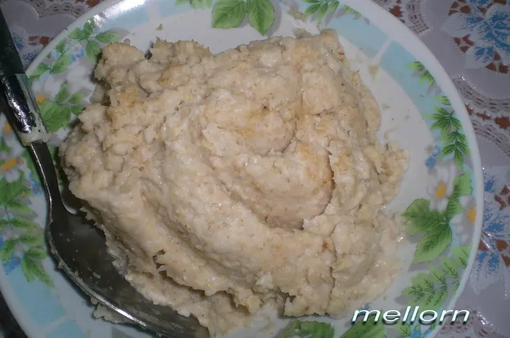 Овсяные кексы с сыром и колбасками: шаг 1