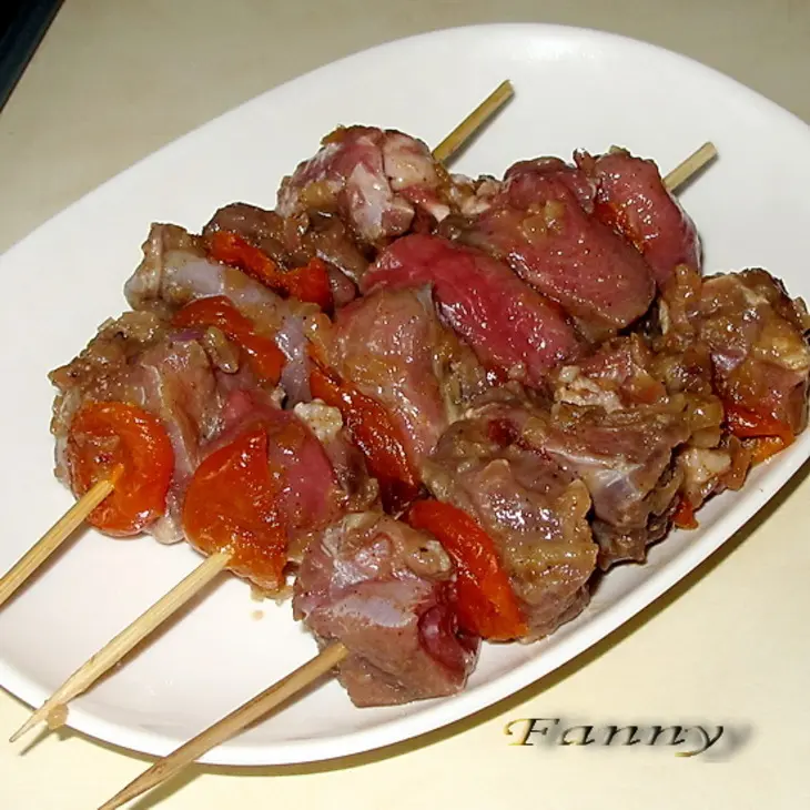 Баранина пряная с курагой на шпажках: шаг 5