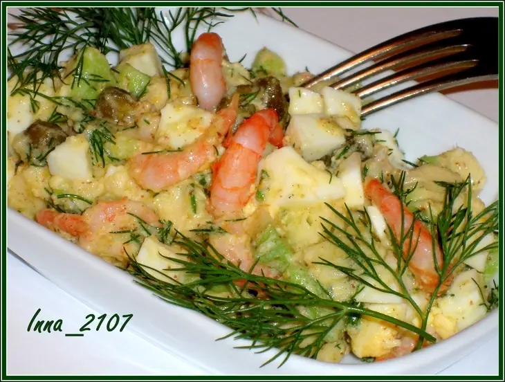 Салат из авокадо с креветками: шаг 7