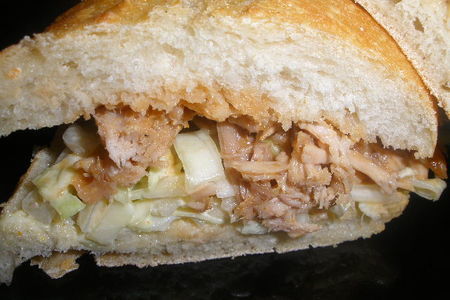Сандвич-барбекю с капустным салатом: шаг 6
