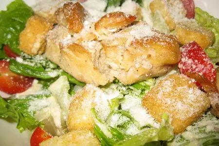 Салат "цезарь с курицей": шаг 4