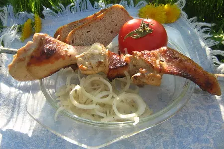 Шашлык-ассорти из курицы и свинины: шаг 4