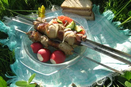 Шашлык-ассорти из курицы и свинины: шаг 5