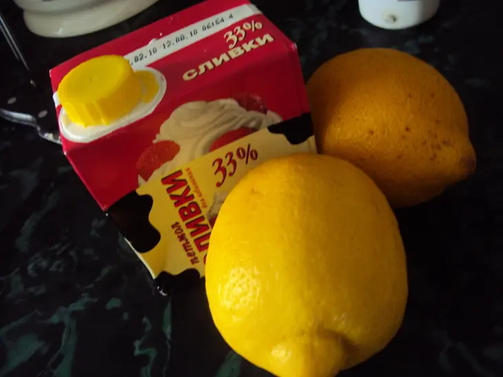Освежающий лимонный десерт (lemon posset): шаг 1