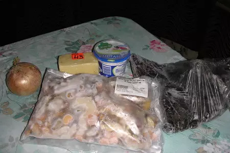 Жульен из морского коктеля: шаг 1