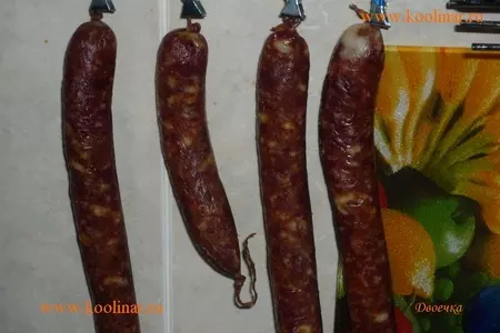 Сыровяленая колбаса по-быстрому: шаг 3