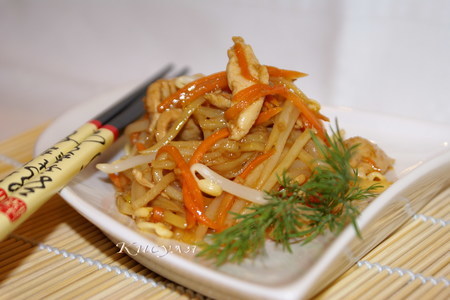 Салат с курицей в китайском стиле: шаг 5