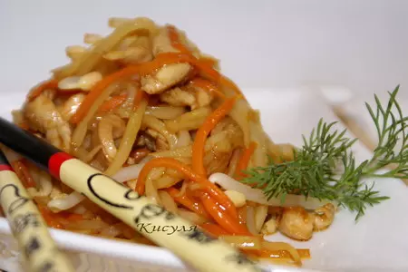 Салат с курицей в китайском стиле: шаг 6