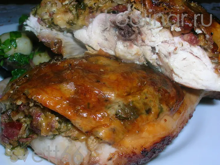 Курица , утепленная сыром и грецкими орехами: шаг 9