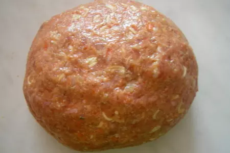 Дешевые вкусные колбаски из мяса и вермишели: шаг 2