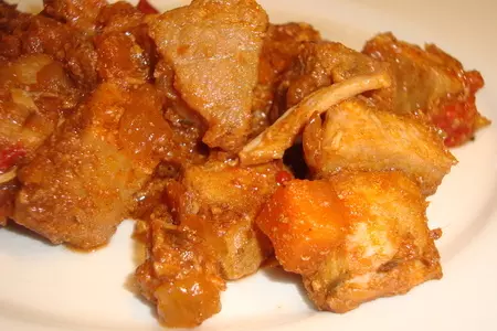 Мясо в томатном соусе: шаг 2