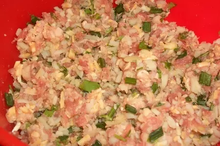 Пирог заливной с мясом и картофелем: шаг 3