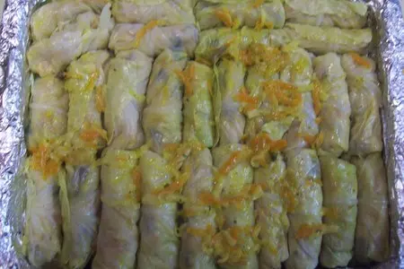 Голубцы фарширов.овощами: шаг 7