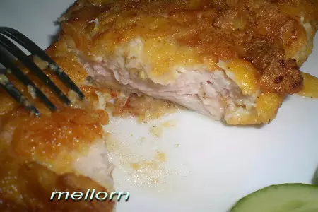 Куриное филе в золотых монетках: шаг 8