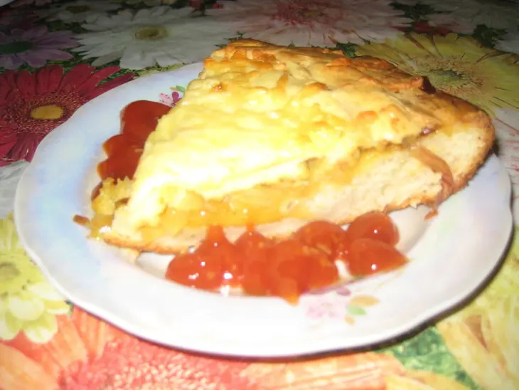 Легкий луковый пирог: шаг 7