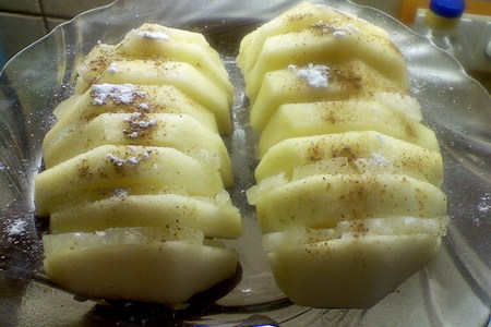 "ананасово-яблочные лодочки": шаг 4