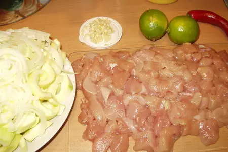 Сотэ из курицы и кабачка: шаг 1
