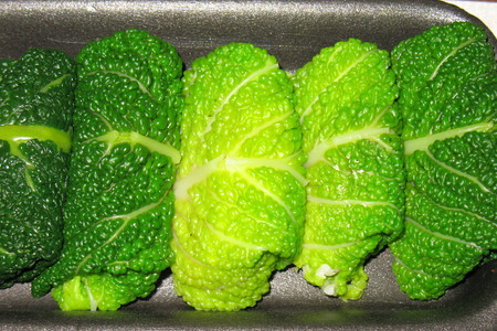 Голубцы из савойской капусты с креветками. холодная закуска: шаг 7