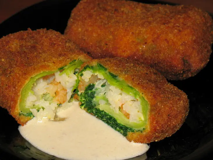 Голубцы из савойской капусты с креветками. горячая закуска: шаг 8