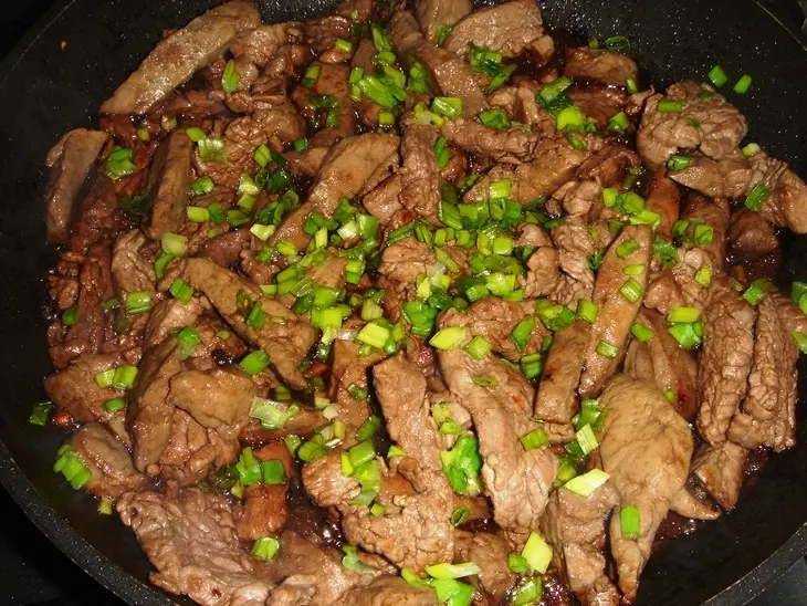 Говядина +печень с кунжутными семечками: шаг 6