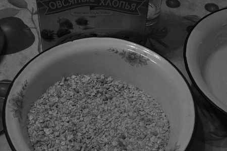 Овсяно-ореховое печенье: шаг 1
