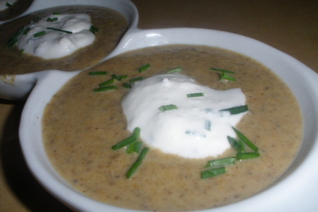 Грибной крем-суп под шапкой из сливок и пармезана: шаг 5