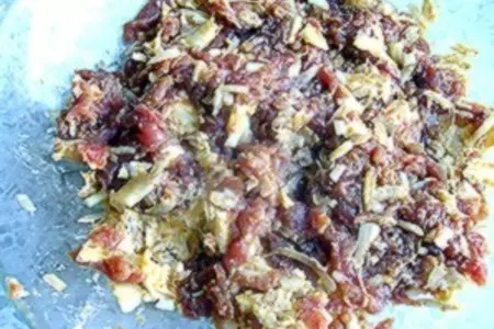 Лепешки с мясом кубдари: шаг 3