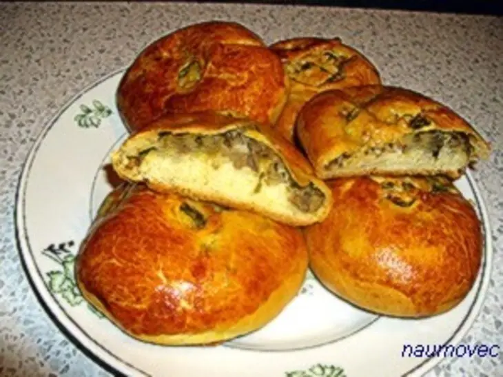 Лепешки с мясом кубдари: шаг 9