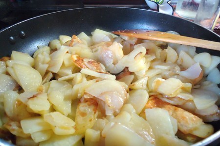 Сливочные опята с жареной картошечкой(просто, быстро, вкусно)))): шаг 6