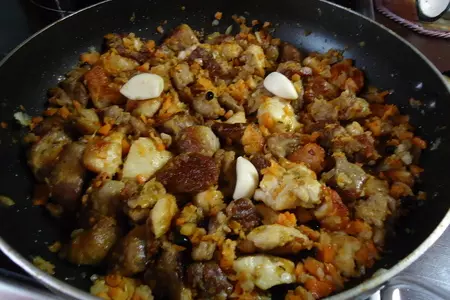 "псевдоплов" с курицей и индейкой, очень нежный и не очень калорийный!))): шаг 7