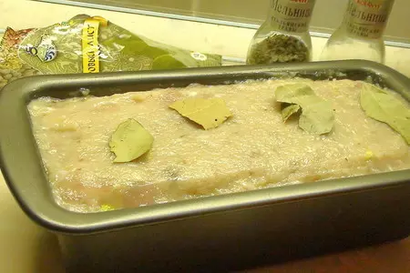 Террин из курицы с фисташками под сырной корочкой.: шаг 8