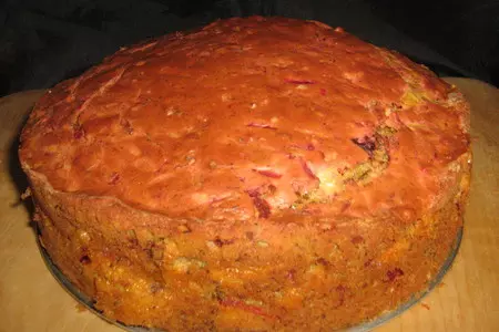 Свекольный торт с грецкими орехами.: шаг 6