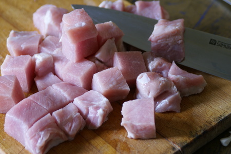 Пёркёльт из свинины с клецками  (галушками): шаг 2