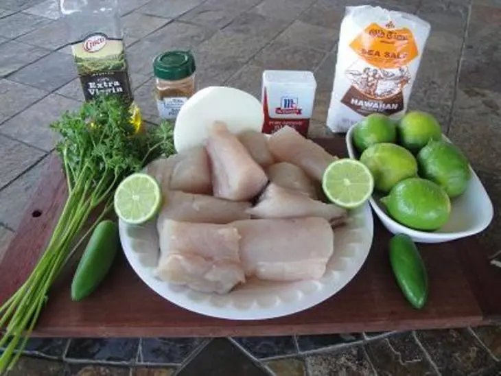 Raw wahoo with lime(рыба в лайме): шаг 2