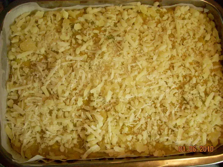 Запеканка "кабачки+кальмары": шаг 7
