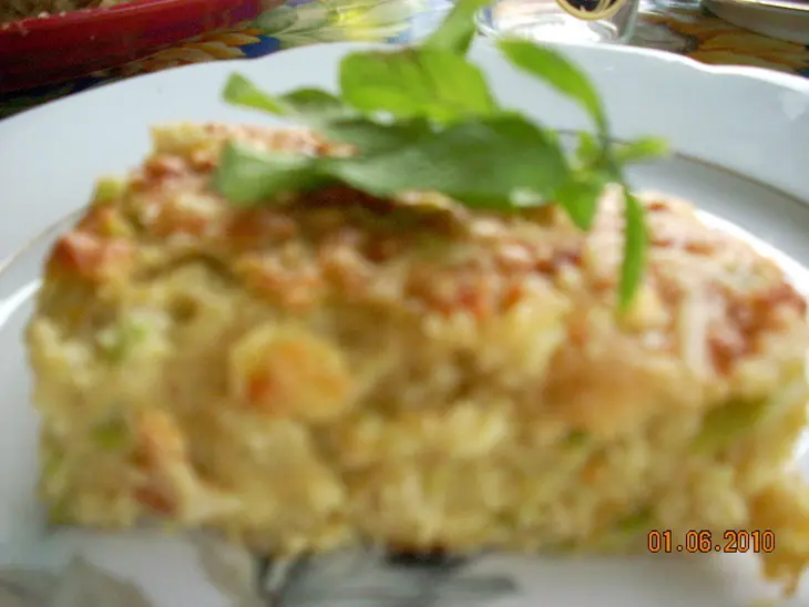 Запеканка "кабачки+кальмары": шаг 10