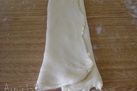Слоеное тесто, которое не требует охлаждения и  "гата" из него: шаг 6