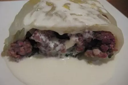 Мясо под капустными листьями: шаг 3