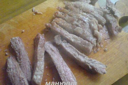 Бутерброды со свининой или свинина с капустным салатом в багете: шаг 5