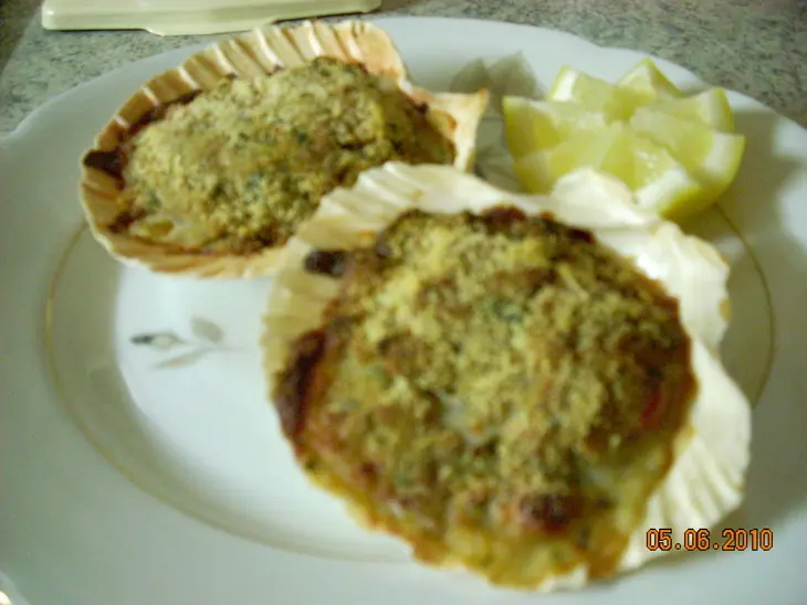 Морские гребешки гратин или capesante gratinate: шаг 6