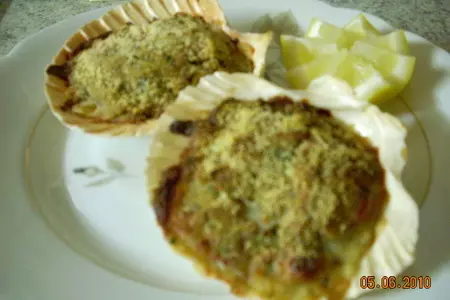 Морские гребешки гратин или capesante gratinate: шаг 6
