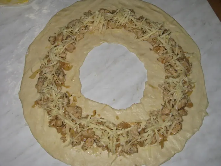 Кольцо с курицей: шаг 4